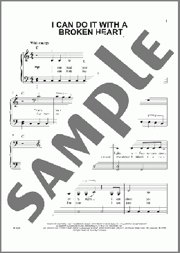 I Can Do It With a Broken Heart(Taylor Swift) 楽譜 ピアノ（ソロ） ダウンロード