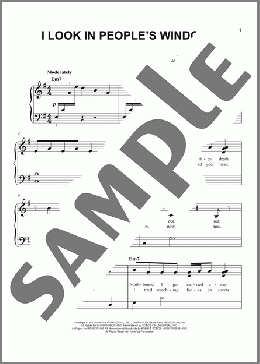 I Look in People's Windows(Taylor Swift) 楽譜 ピアノ（ソロ） ダウンロード