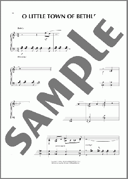 O Little Town Of Bethlehem [Jazz version] (arr. Frank Mantooth)(Lewis H. Redner/Phillips Brooks) 楽譜 ピアノ（ソロ） ダウンロード