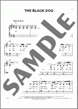 The Black Dog(Taylor Swift) 楽譜 ピアノ（ソロ） ダウンロード