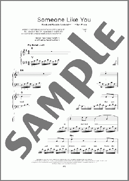 Someone Like You(Adele) 楽譜 その他 ダウンロード