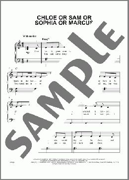 Chloe or Sam or Sophia or Marcus(Taylor Swift) 楽譜 ピアノ（ソロ） ダウンロード