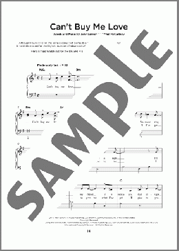 Can't Buy Me Love(The Beatles) 楽譜 その他 ダウンロード