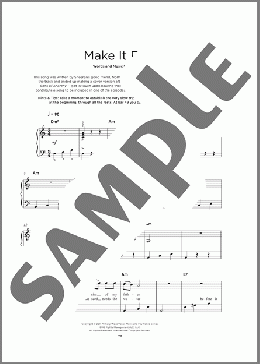 Make It Rain(Ed Sheeran) 楽譜 その他 ダウンロード