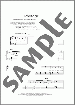 Photograph(Ed Sheeran) 楽譜 その他 ダウンロード
