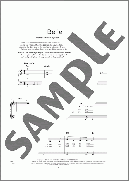 Believe(Elton John) 楽譜 その他 ダウンロード