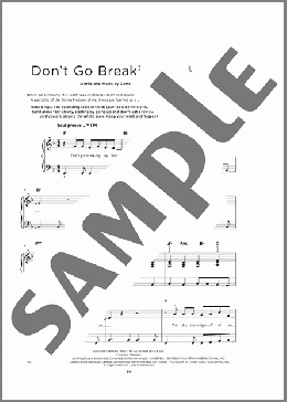 Don't Go Breaking My Heart(Elton John/Elton John & Kiki Dee) 楽譜 その他 ダウンロード