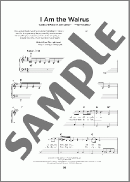 I Am The Walrus(The Beatles) 楽譜 その他 ダウンロード