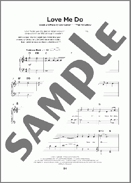 Love Me Do(The Beatles) 楽譜 その他 ダウンロード