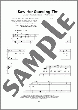I Saw Her Standing There(The Beatles) 楽譜 その他 ダウンロード