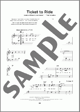 Ticket To Ride(The Beatles) 楽譜 その他 ダウンロード