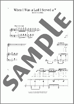 When I Was A Lad (from H.M.S. Pinafore)(Sir Arthur Sullivan/William S. Gilbert) 楽譜 ピアノ & ボーカル ダウンロード