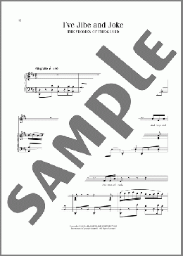 I've Jibe And Joke (from The Yeomen Of The Guard)(Sir Arthur Sullivan/William S. Gilbert) 楽譜 ピアノ & ボーカル ダウンロード