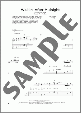 Walkin' After Midnight (arr. Fred Sokolow)(Patsy Cline) 楽譜 ギター（ソロ） ダウンロード