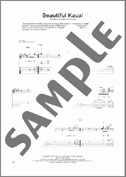 Beautiful Kauai (arr. Fred Sokolow)(Kui Lee) 楽譜 ギター（ソロ） ダウンロード