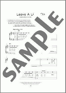 Leave A Light On(Tom Walker) 楽譜 その他 ダウンロード