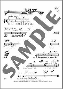 Say It (Over And Over Again) (Low Voice)(Jimmy McHugh/Frank Loesser) 楽譜 その他 ダウンロード