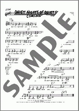 Quiet Nights Of Quiet Stars (Corcovado) (Low Voice)(Andy Williams) 楽譜 その他 ダウンロード