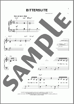 BITTERSUITE(Billie Eilish) 楽譜 ピアノ（ソロ） ダウンロード