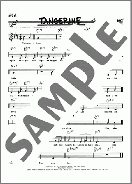 Tangerine (Low Voice)(Jimmy Dorsey & His Orchestra) 楽譜 その他 ダウンロード