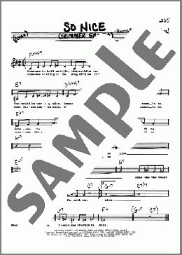So Nice (Summer Samba) (Low Voice)(Walter Wanderley) 楽譜 その他 ダウンロード
