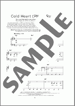 Cold Heart (PNAU Remix)(Elton John & Dua Lipa) 楽譜 その他 ダウンロード