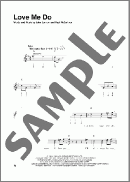 Love Me Do(The Beatles) 楽譜 ハーモニカ ダウンロード