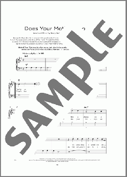 Does Your Mother Know(ABBA) 楽譜 その他 ダウンロード
