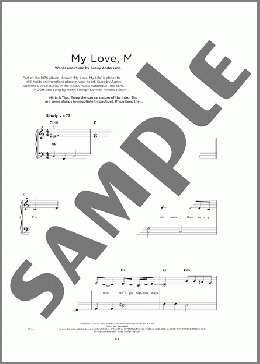 My Love My Life(ABBA) 楽譜 その他 ダウンロード