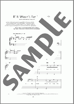 If It Wasn't For The Nights(ABBA) 楽譜 その他 ダウンロード