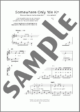 Somewhere Only We Know(Keane) 楽譜 その他 ダウンロード