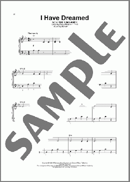 I Have Dreamed(Richard Rodgers/Oscar Hammerstein II) 楽譜 その他 ダウンロード