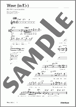 Wave (移調バージョン in E♭)(Antonio Carlos Jobim) 楽譜 メロディ 中級 ダウンロード