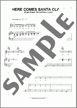 Here Comes Santa Claus (Right Down Santa Claus Lane)(Pentatonix) 楽譜 ピアノ & ボーカル & ギター ダウンロード