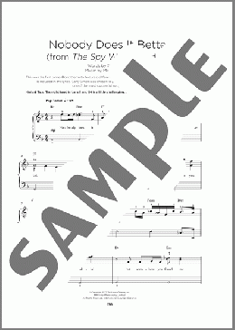 Nobody Does It Better(Carly Simon) 楽譜 その他 ダウンロード