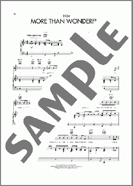 More Than Wonderful(Lanny Wolfe) 楽譜 ピアノ & ボーカル & ギター ダウンロード