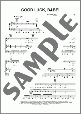 Good Luck, Babe!(Chappell Roan) 楽譜 ピアノ & ボーカル & ギター ダウンロード