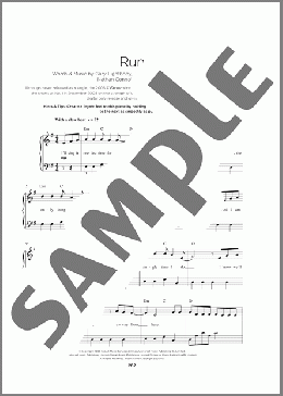 Run(Snow Patrol) 楽譜 その他 ダウンロード