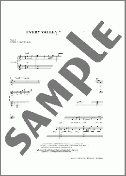 Every Valley Needs A Lily(Joseph M. Martin) 楽譜 ピアノ & ボーカル ダウンロード