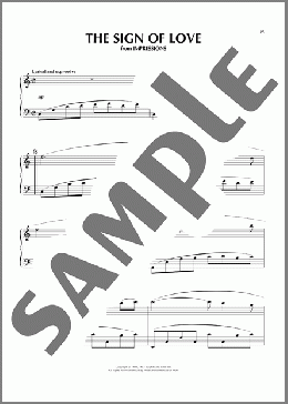 The Sign Of Love(Chip Davis/Mannheim Steamroller) 楽譜 ピアノ（ソロ） ダウンロード