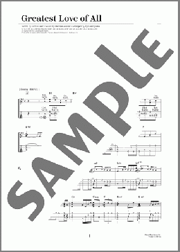 Greatest Love Of All(名渡山 遼) 楽譜 ウクレレ（ソロ） 上級 ダウンロード