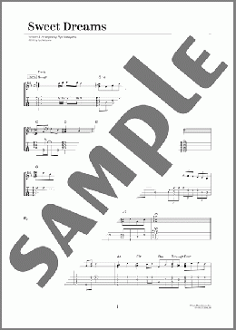 Sweet Dreams(名渡山 遼) 楽譜 ウクレレ（ソロ） 上級 ダウンロード