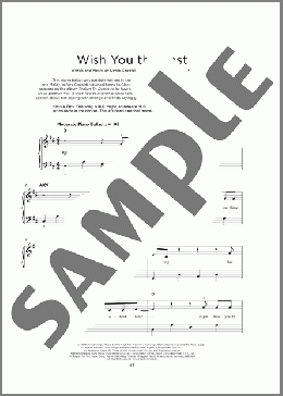 Wish You The Best(Lewis Capaldi) 楽譜 その他 ダウンロード