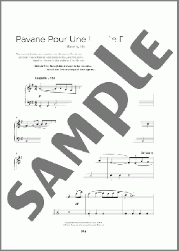 Pavane Pour Une Infante Defunte(Maurice Ravel) 楽譜 その他 ダウンロード