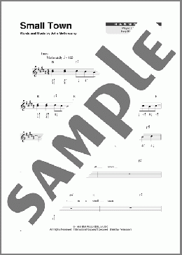 Small Town(John Mellencamp) 楽譜 ハーモニカ ダウンロード