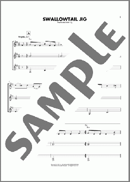 Swallowtail Jig(Traditional Irish Jig) 楽譜 ギターアンサンブル ダウンロード