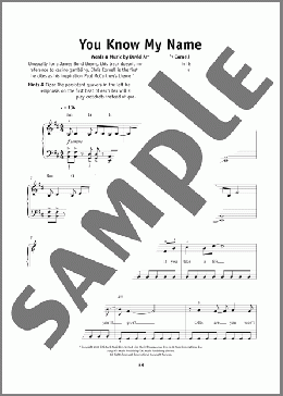 You Know My Name (from Casino Royale)(Chris Cornell) 楽譜 その他 ダウンロード