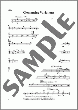 Clementine Variations - Violin 1(David Bobrowitz) 楽譜 オーケストラ（パート） ダウンロード