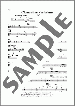 Clementine Variations - Viola(David Bobrowitz) 楽譜 オーケストラ（パート） ダウンロード