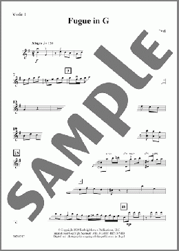 Fugue in G (arr. Steven Rosenhaus) - Violin 1(Antonio Salieri) 楽譜 オーケストラ（パート） ダウンロード